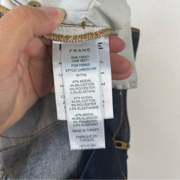 Frame Denim Women's Skinny Jeans - Dark Blue - Picture 13 of 13